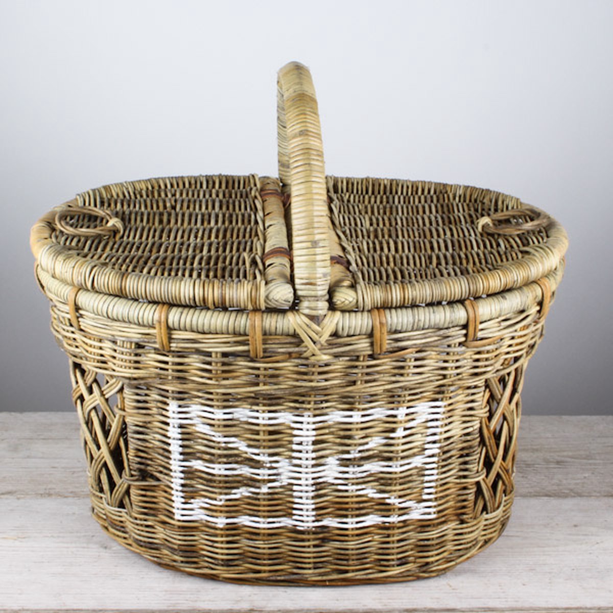MigoStyling - Picknickmand - Riet - Met kleppen - Duurzaam - Ovaal - Trendy