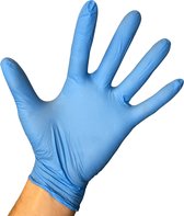 Handschoenen Nitril ongepoederd blauw maat M, CAT III | Inhoud: 200 stuks