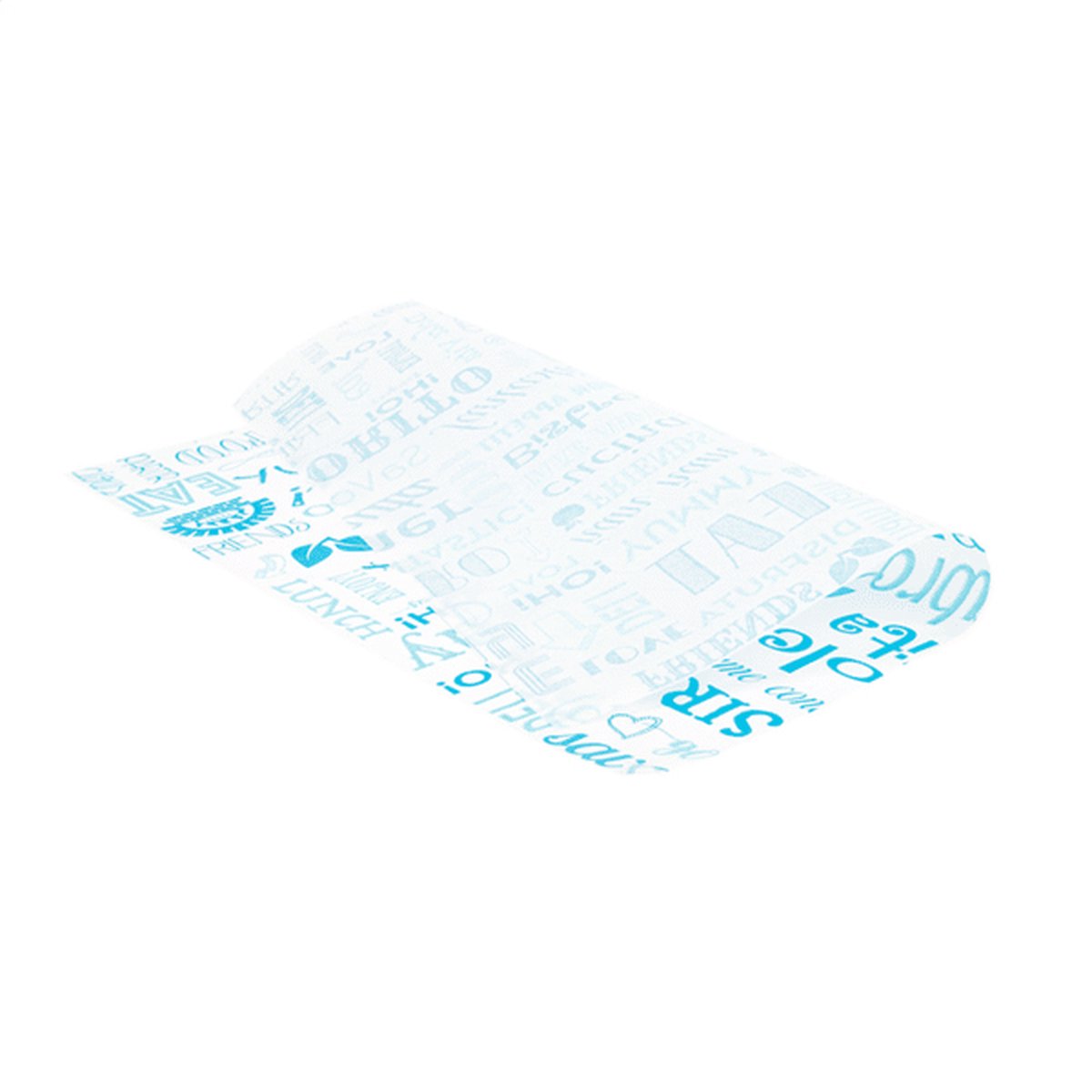 Vetvrij wikkelpapier Parole blauw 31×31 cm | Inhoud: 1000 stuks