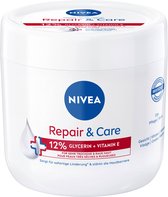 NIVEA Repair & Care intensive Bodycrème - 12% Glycerine + Vitamine E - Barrière Crème voor Zeer Droge en Ruwe Huid - 400 ml