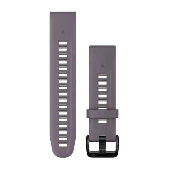 Bracelets de montre en Siliconen Garmin Quickfit® 20 mm Grijs, Argent