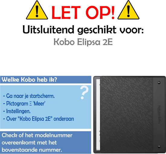 Hoesje Geschikt voor Kobo Elipsa 2E Hoes Bescherm Hoesje Case Sleep Cover Trifold - Hoes Geschikt voor Kobo Elipsa 2E Hoesje - Galaxy van Hoesje  — afbeelding 2
