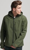 Superdry Hooded Soft Shell Jacket Heren Jas - Dark Moss Green - Maat 2Xl