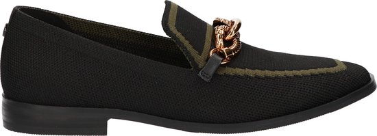 La Strada Knitted loafer zwart/kaki dames - maat 37