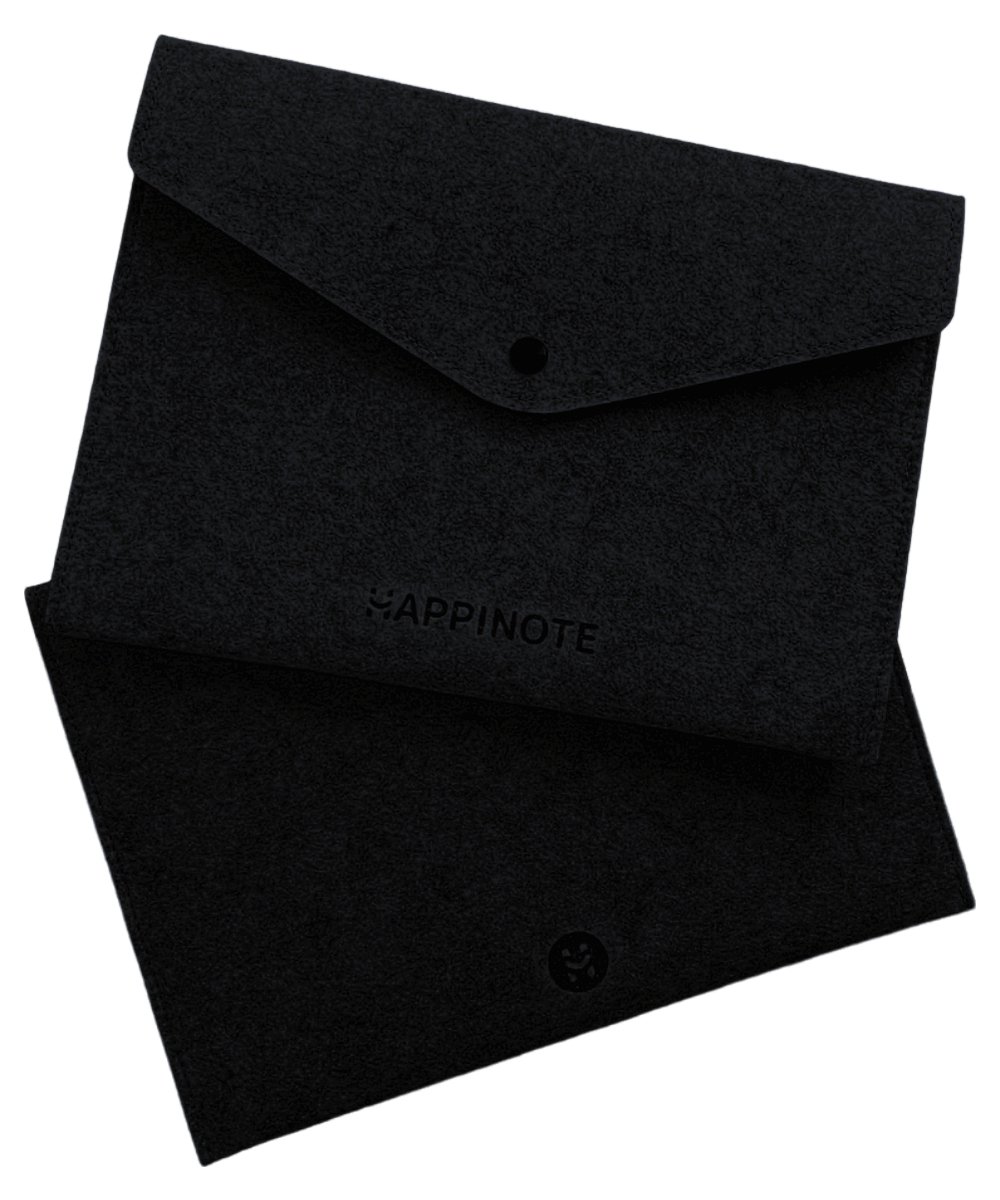 Happinote - A5 notebook sleeve - Black - Travel case
