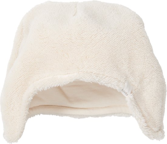Koeka bonnet bébé Malmo - teddy - blanc M