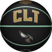 Wilson NBA Team City Collector Charlotte Hornets Ball WZ4016404ID, Unisex, Zwart, basketbal, maat: 7