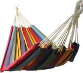 meerpersoons hangmatten, staafhangmatten, hangstoelen en bevestigingsmateriaal - verschillende modellen, kleuren en maten.
