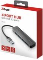 Trust Halyx - 4-Port USB 3.2 Hub - 5 Gbps