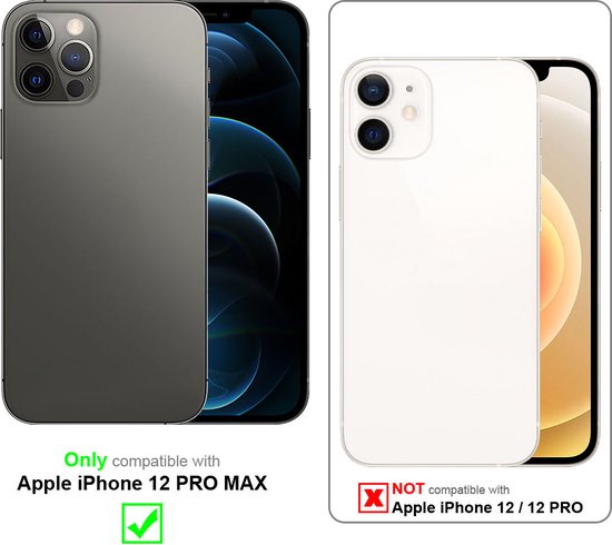 TUCCH Hoesje Voor IPhone 12 Pro Max – Synthetisch Leer Met RFID-blokkering, Standfunctie En Magneetsluiting