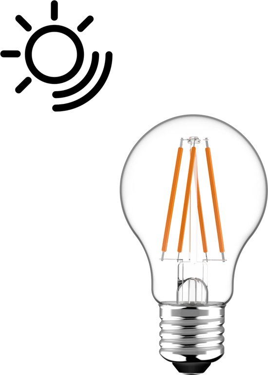 Sensor LED Lamp E27 met daglichtsensor - Automatisch aan- en uitschakeling - 7W