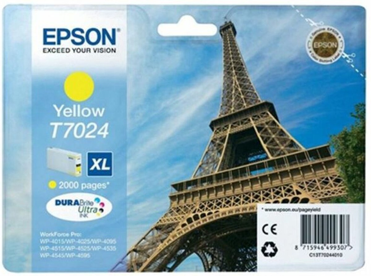 Epson T7024 - Inktcartridge / Geel