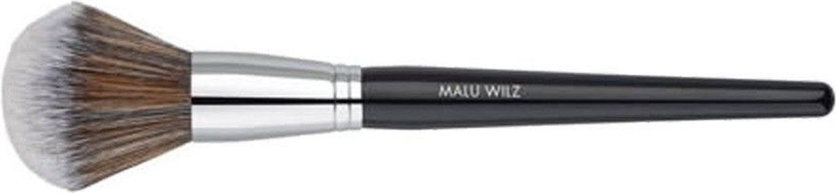 Malu Wilz -Powder Brush Large - professionele poeder kwast - afgeronde haren - make-up kwast
