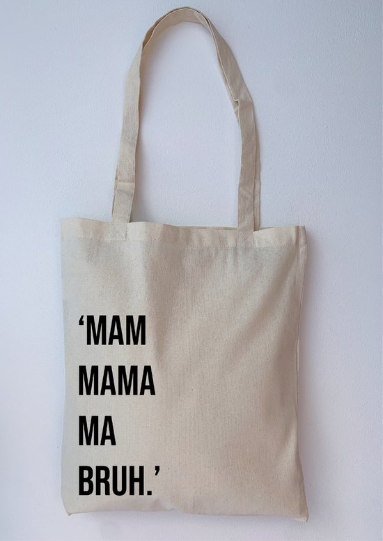 'Mam.. Bruh' linnen tas | cadeau moeder | moederdag | verjaardag mama/tiener
