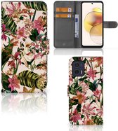 GSM Hoesje Motorola Moto G73 Fotohoesje ontwerpen Flowers