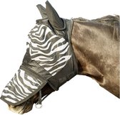 HKM vliegenmasker met oren - zebra - shet