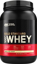 Optimum Nutrition Gold Standard 100% Whey Protein - Vanilla Ice Cream - Proteine Poeder - Eiwitshake - 900 gram (28 servings)