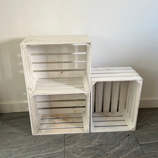 De Kisten Koning - Nieuwe Zwarte Fruitkisten 50x40x30 Cm - Set Van 4 Binnen 1 Werkdag Bezorgd