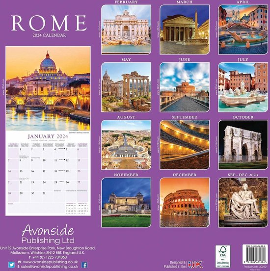 Rome Kalender 2024 bol