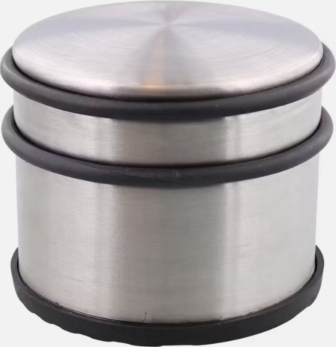 Deurstopper - Roestvrij staal - Rubberen anti-slipvoet - 11 cm - Voor binnen en buiten