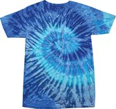 Tie dye shirt Blue Jerry ,maat M