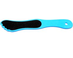 Eeltrasp in de vorm van een voet blauw
