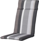 Madison - Hoge Rug - Stripe Grey - 120x50 - Grijs