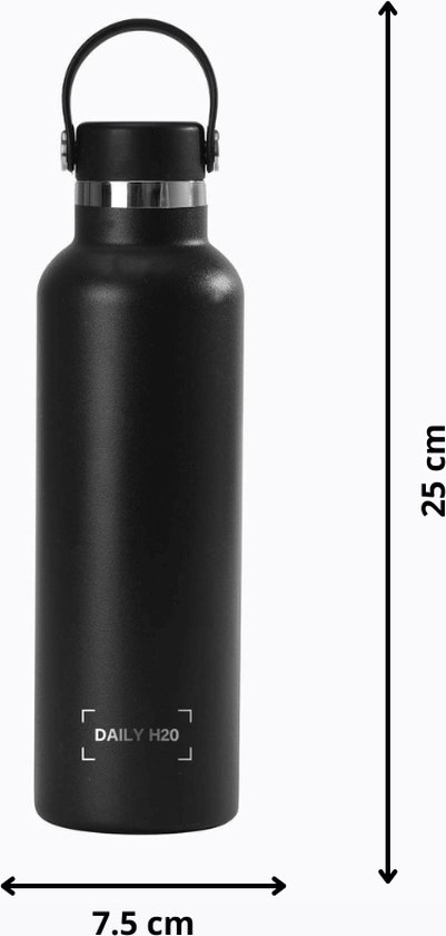 Rubytec RVS Thermosfles Cool Drink Bottle 550 ml ideale schoolbeker