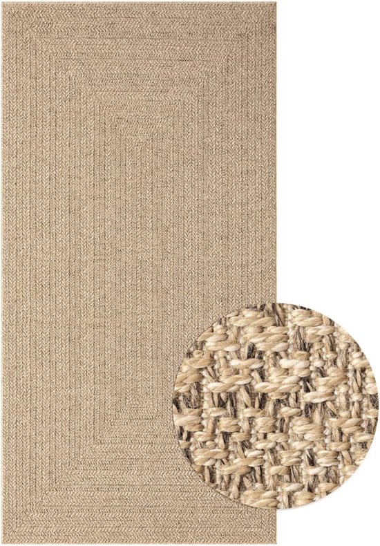 vidaXL Tapis 80x150 cm pour aspect jute intérieur et extérieur