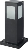 Staande Buitenlamp - Sokkellamp - Kavy 1 - E27 Fitting - Vierkant - Zwart