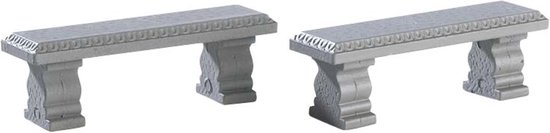 Lemax - Plaza Bench, Set Of 2 uit de 2017 Collectie