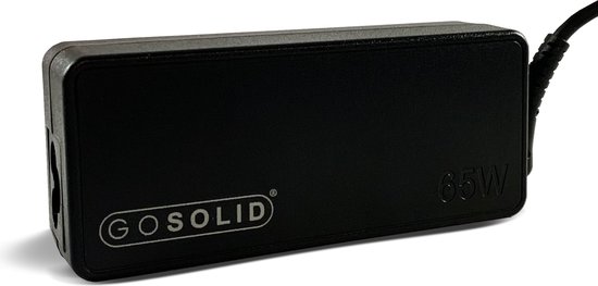 GO SOLID! ® Laptop USB-C AC Adapter 90W Zwart