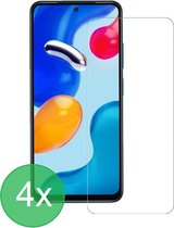 Screenprotector 4x Geschikt voor: Xiaomi Redmi Note 11S - screen protector - glas - bescherm - beschermglas - ZT Accessoires
