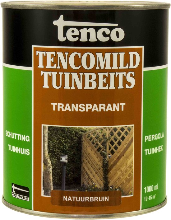 Foto: Tenco tencomild tuinbeits transparant natuurbruin 1 liter