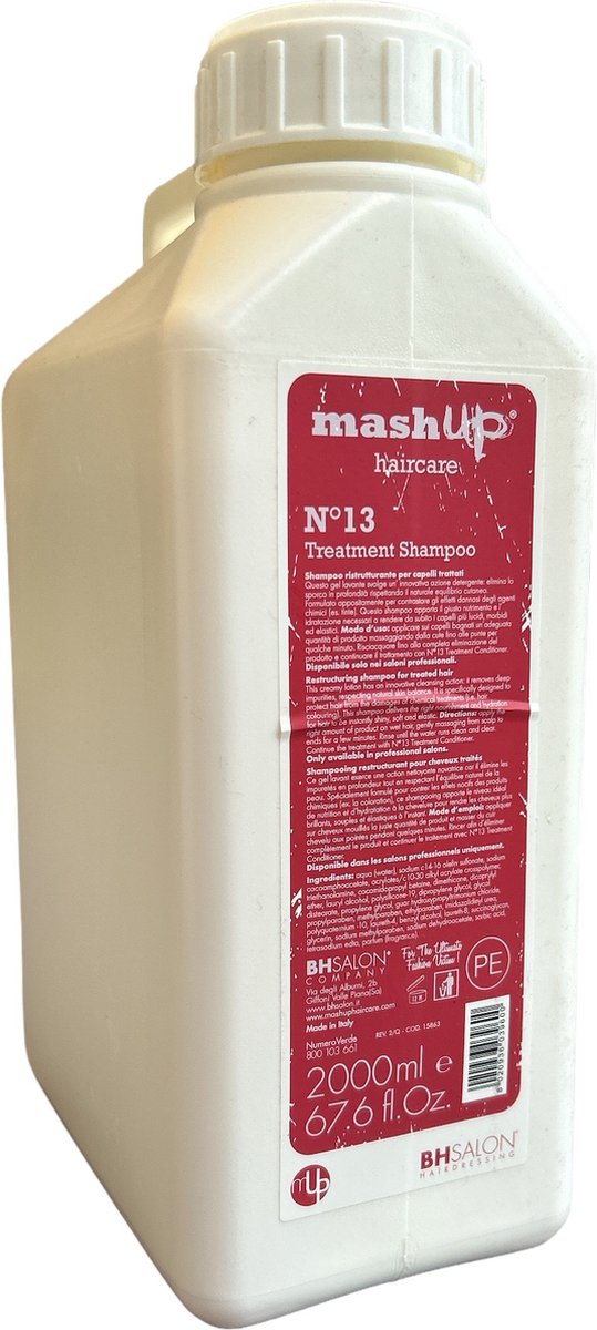 mashUp haircare N° 13 Treatment Shampoo 2000ml inclusief pomp