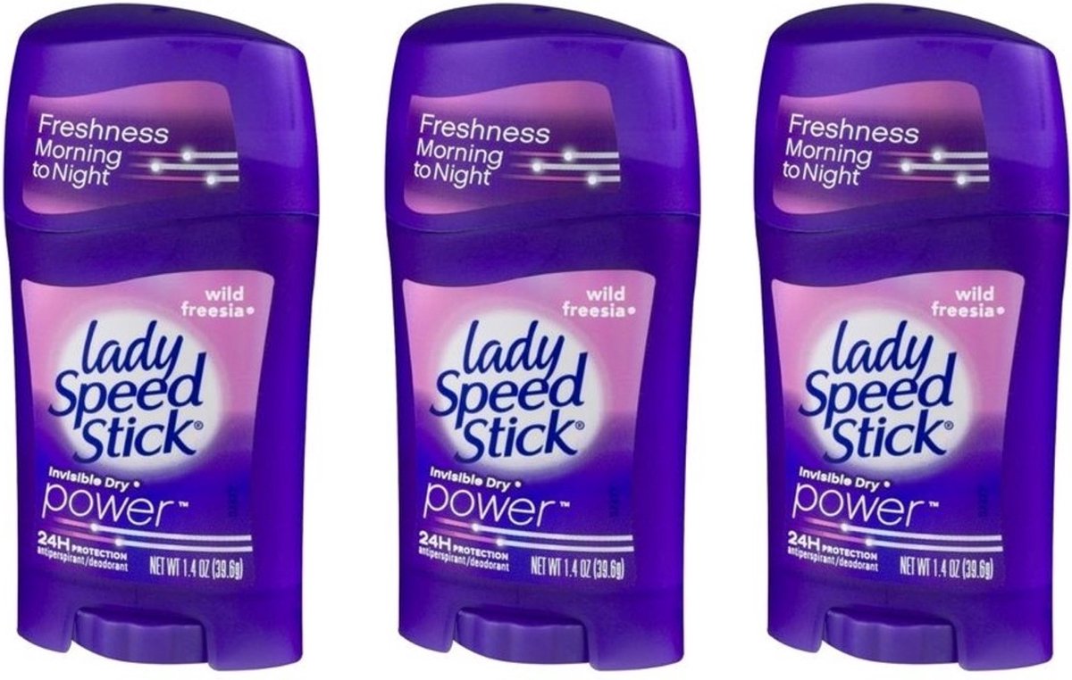 Goedkoopste Lady Speed Stick Wild Freesia - 3 x 39.6 Gram