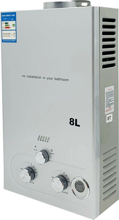 16LPM Gas Doorstroomverwarmer, 32KW LPG Waterverwarmer