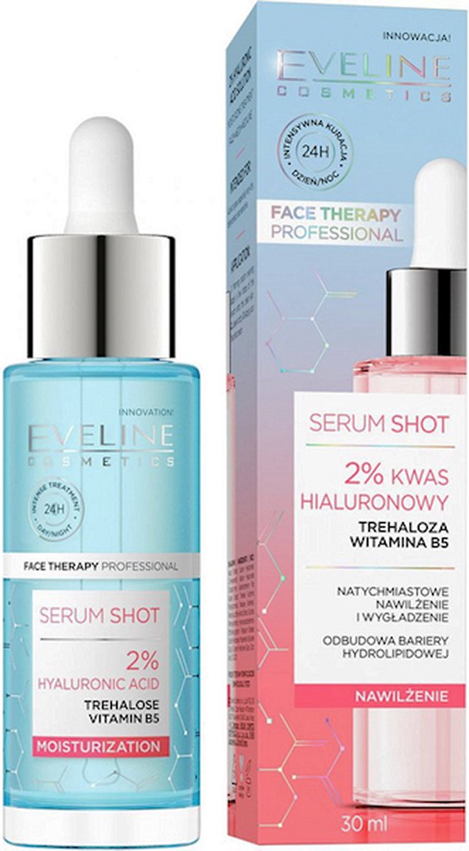 Eveline Cosmetics Serum Shot 2% Hyaluronic Acid - Moisturization 30ml.
