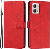 Coverup Book Case Smile - Coque Motorola Moto G13 / G23 / G53 - Rouge
