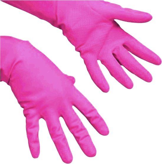 Huishoudhandschoenen Fairtrade natuurlatex maat S M L
