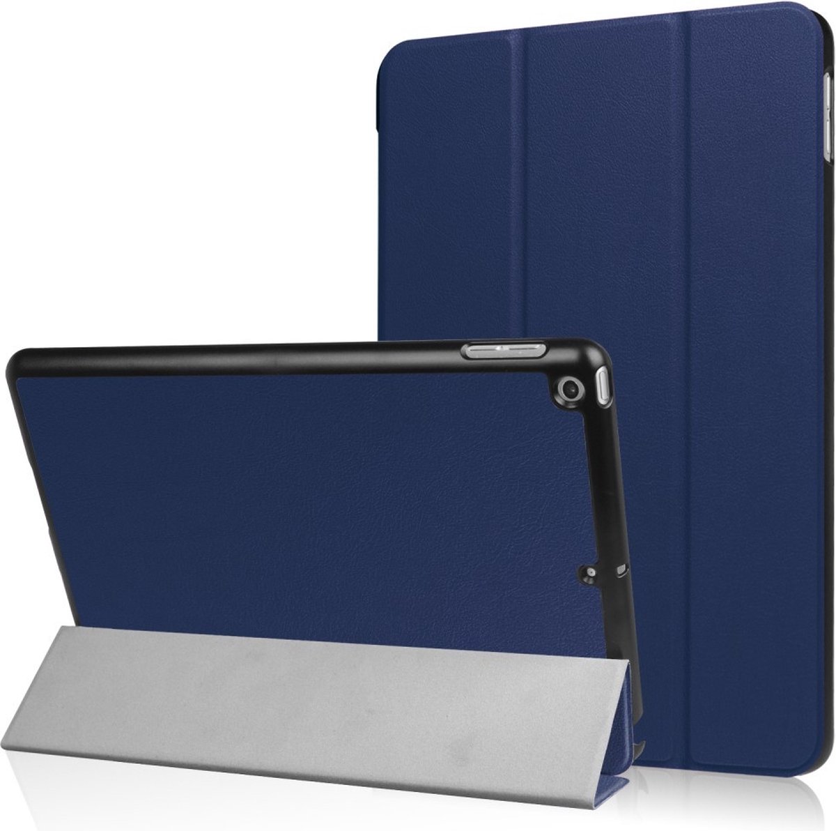 Tri-Fold Book Case met Wake/Sleep - Geschikt voor iPad 9.7 (2017/2018) Hoesje - Blauw