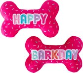 Petshop by Fringe Studio - 314226 - Set It's my barkday - Hondenspeelgoed - Speelgoed hond - Verjaardag hond - Knuffel hond - Honden speelgoed - Hondenspeeltje - Pluche speelgoed hond - Pluche hondenspeelgoed