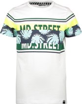 Moodstreet Jongens t-shirts & polos Moodstreet MT t-shirt chest&sleeve print wit 86/92