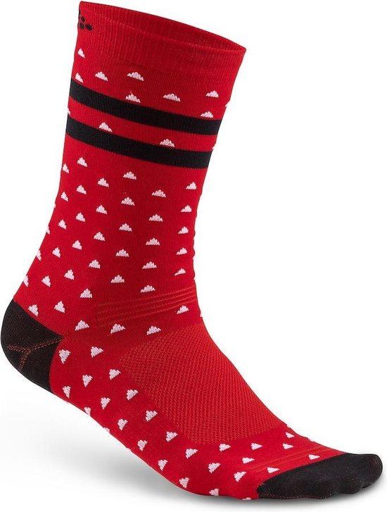 Craft Pattern Sock Fietssokken - Heren - 34/36 - Rood/Mix