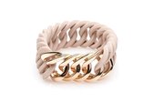 Rubz rose Circle bracelet with rosegold metal