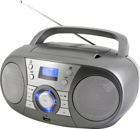 Soundmaster SCD1800TI - Boombox met DAB+/FM-radio, CD/MP3-speler, bluetooth en USB