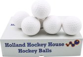 Hockeyballen dimple wit - no logo - 120 stuks