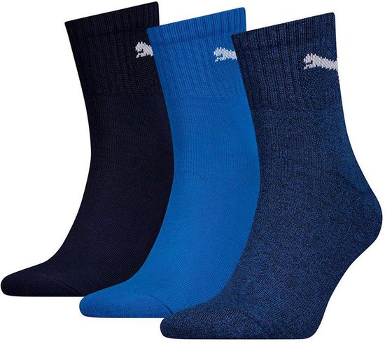 Puma Sportsokken - Maat 35-38 - Unisex - navy/blauw/wit 9-pack Puma Sportsokken - Maat 35-38 - Unisex - navy/blauw/wit 9-pack