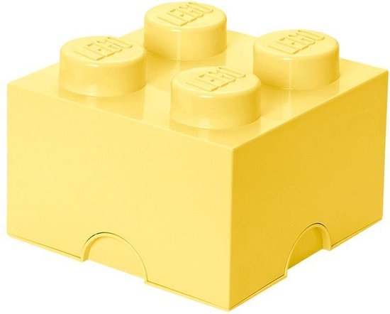 Set van 2 - Opbergbox 4, Pastelgeel LEGO bol.com