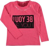 Name-it Meisjes Tshirt Nitlabox "Be you" (Roos) - 122/128